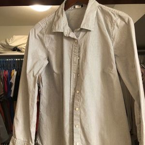 Classic pin striped jCrew blouse